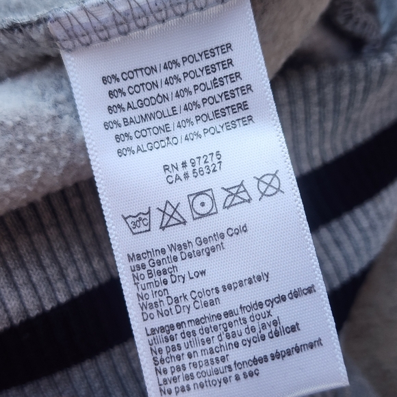 Y2K Fox Racing Women's Sweatshirt Style Gray Black Bomber Zip Up Jacket, Sz M - Picture 6 of 10